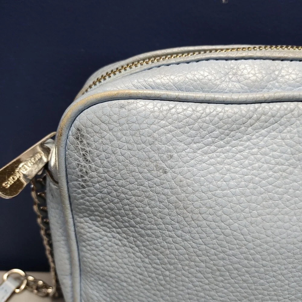 Michael Kors Crossbody Bag Women's Light Blue‎ Inner Pockets Adjustable Strap